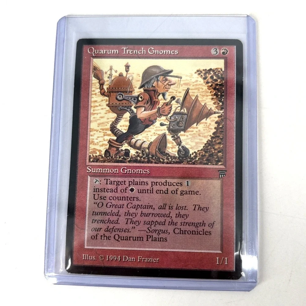 MTG English Quarum Trench Gnomes NM Normal Legends Unplayed